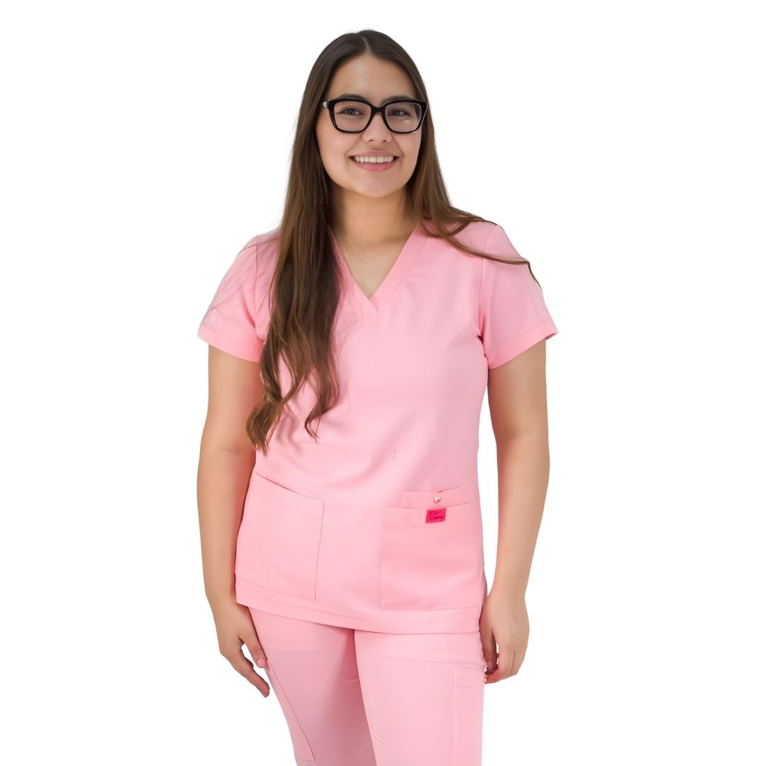 Freesia Scrub Top - Color Rosa Dulce