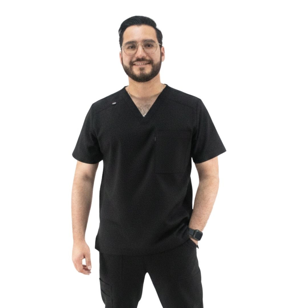KOI Solis Caldwell Scrub Top - Color Negro